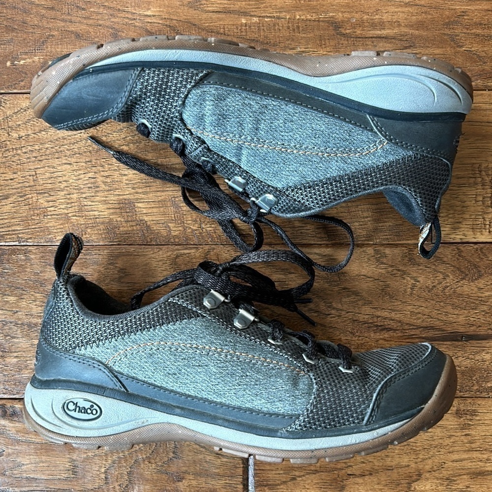 Chaco Kanarra Casual Lace Up Shoes Hiking Outdoor Gray Women’s Size 6.5